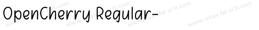 OpenCherry Regular字体转换
